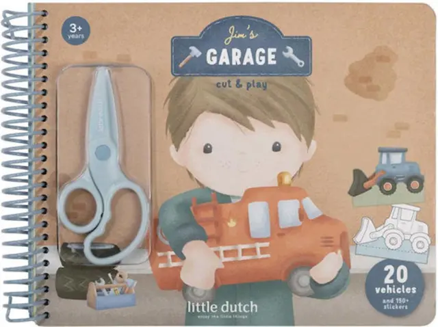 Little Dutch Βιβλίο κατασκευών με παιδικό ψαλίδι Jim / LD126831 (Little Dutch)