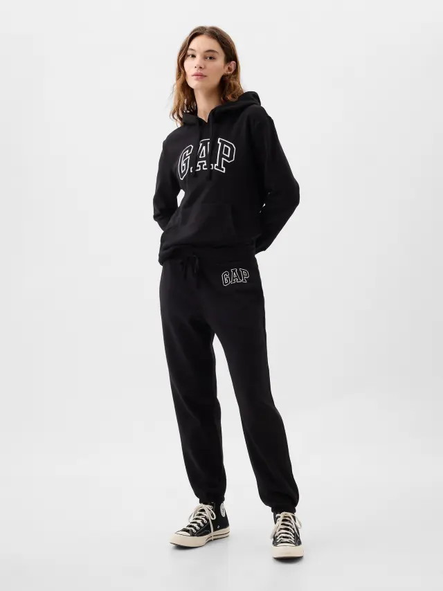 Γυναικείο Παντελόνι Φόρμα Jogger με Λογότυπο true black