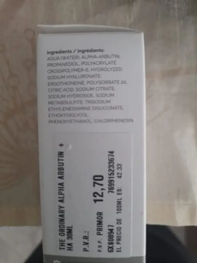 The Ordinary Alpha Arbutin 2% Ενυδατικό Serum Προσώπου με Υαλουρονικό Οξύ για Πανάδες 30ml 2