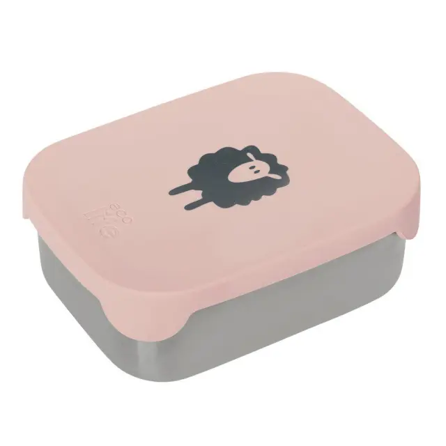Ecolife Animals Ανοξείδωτο Παιδικό Σετ Φαγητού 0.8lt Sheep 17 x 13 x 8εκ.