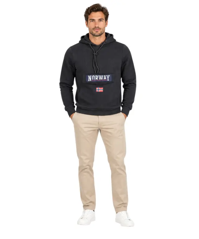 Norway Nautical School - Ανδρική Μπλούζα Φούτερ 849429-BLACK Μαύρο - L 2