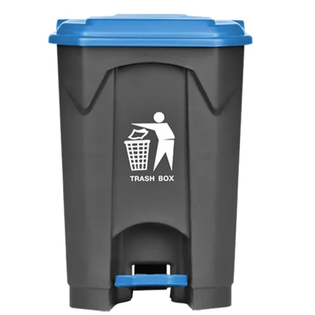 Delta Cleaning Πλαστικός κάδος απορριμμάτων με πεντάλ 87lt Μπλε / ΚΠ87Μ