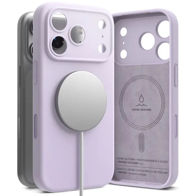 Ringke Silicone Magnetic Magsafe Iphone 17 Pro Max Light Purple