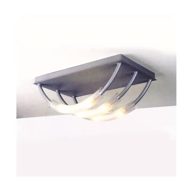 AcaLight Offer NETTO ΦΩΤΙΣΤΙΚΟ ΕΠΙΤΟΙΧΟ ΓΚΡΙ ΜΕΤΑΛΛΙΚΟ ΣΥΜΒΑΤΙΚΟ 6ΧG9 IP20 450Χ260Χ160mm