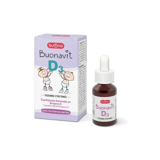 BuonaVit Σταγόνες Βιταμίνη D3 για Βρέφη & Παιδιά 12ml