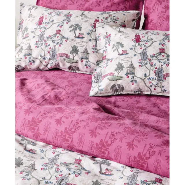 Σετ Σεντόνια King Size 4 Τεμαχίων Kentia Ugetsu 15 Beige-Green-Blue-Old Rose 270x270 2