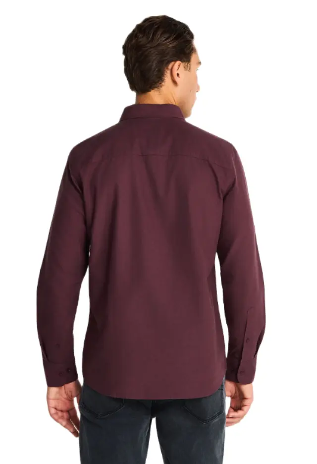 Funky Buddha ανδρικό βαμβακερό πουκάμισο button down FBM014-002-05-6 2