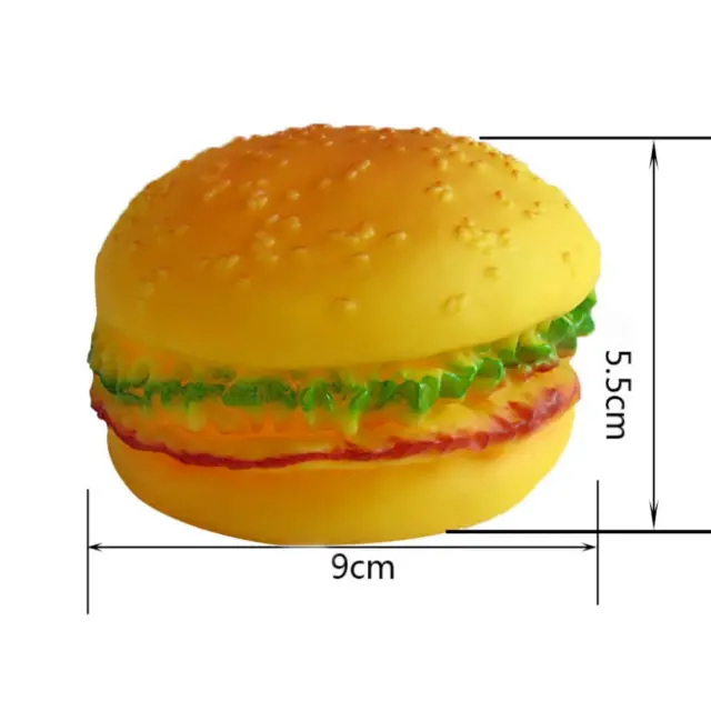 Παιχνίδι Σκύλου Hamburger με ήχο Διαμ. 9x5.5cm 2