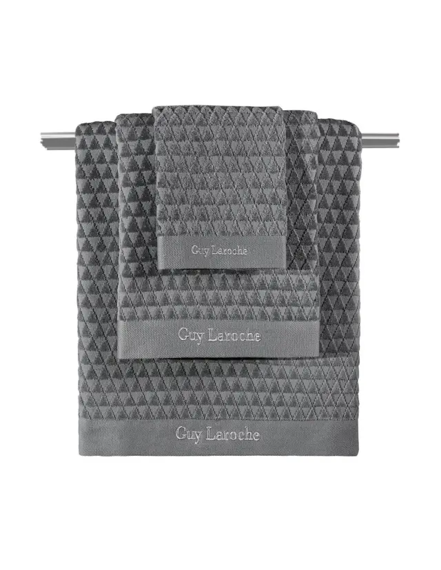 Σετ Πετσέτες 3 Τεμαχίων Guy Laroche Tokyo Anthracite 2