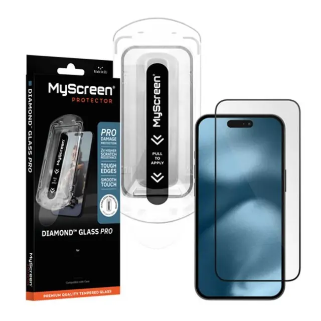 MyScreen Screen Protection Diamond Glass Pro Fit Frame Apple iPhone 18 Pro