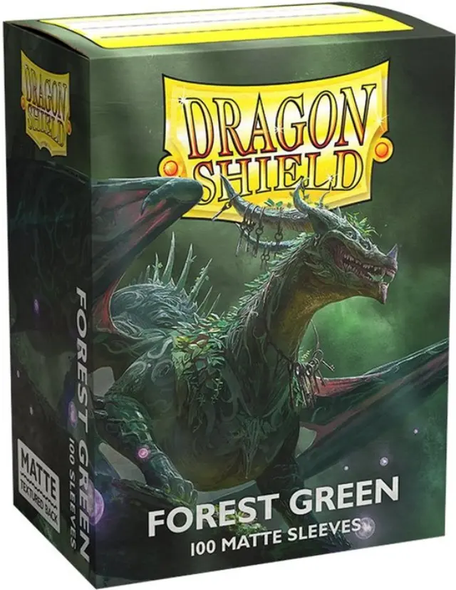 Dragon Shield Sleeves Standard Size Matte Forest Green