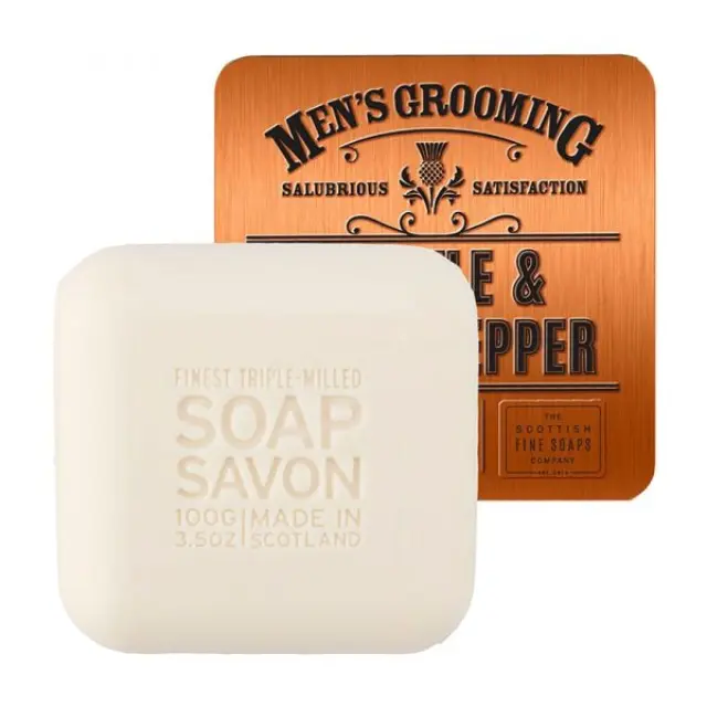 The Scottish Fine Soaps Men s Grooming THISTLE + BLACK PEPPER Face + Beard Soap Σαπούνι για πρόσωπο και γένια 100 gr