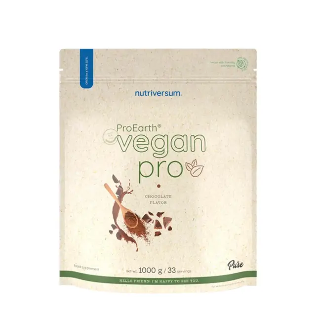 Nutriversum Vegan Pro ProEarth® Protein Powder chocolate, 1000-g
