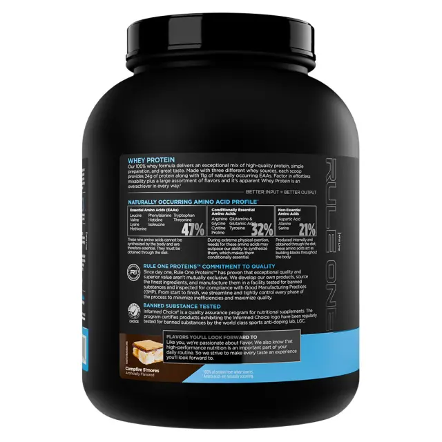 Rule1 Whey Protein Campfire Smores, 5 lbs 3
