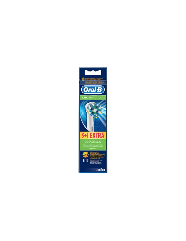 Oral-B Cross Action 4 (3+1 Extra) Brush Heads