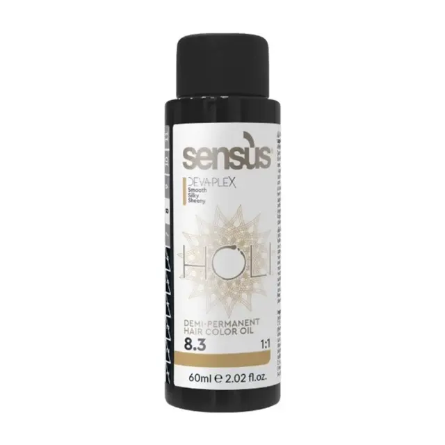 Holi-8.3 Ημι-Μόνιμη Βαφή - Light Golden Blonde - Ξανθό Ανοιχτό Ντορέ 60ml - Sensus