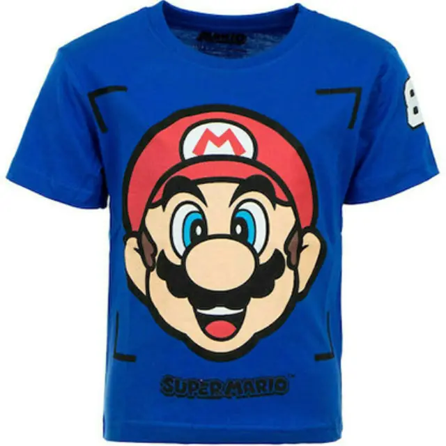 Nintendo Μπλούζα SUPER MARIO - Head - Kids T-Shirt - 5 Years
