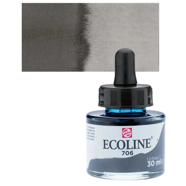 Μελάνι Talens Ecoline - 706 Deep Grey - 30ml