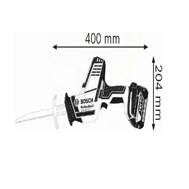 Σπαθοσέγα Μπαταρίας Bosch Professional 18V GSA 18V-LI C με 3 Λάμες σε Βαλίτσα L-BOXX 136 (Χωρίς Μπαταρία & Φορτιστή) 3