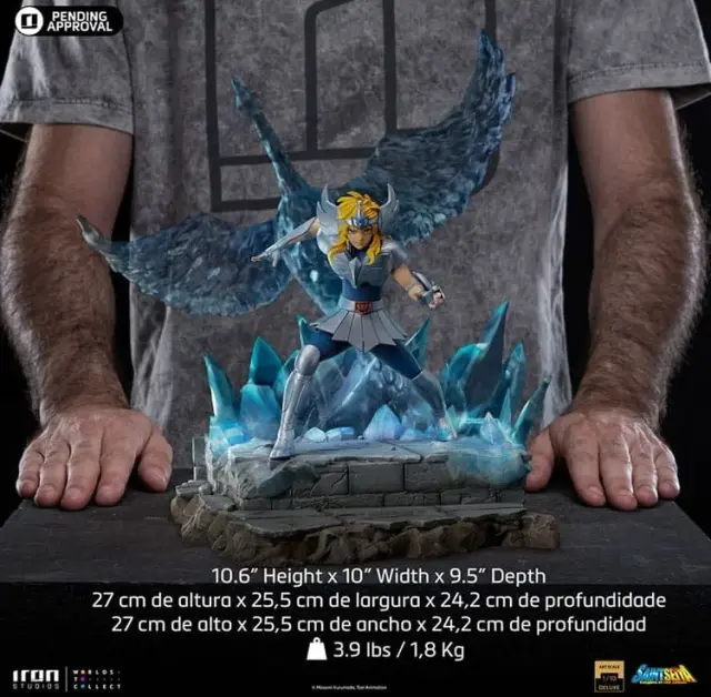 Iron Studios SAINT SEIYA - Cygnus Hyoga - Statue Art Scale Deluxe 1/10 27cm 3