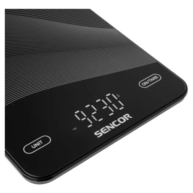 Επαναφορτιζόμενη Ζυγαριά Κουζίνας 10kg Led USB-C Sencor SKS 7700BK Μαύρη 2
