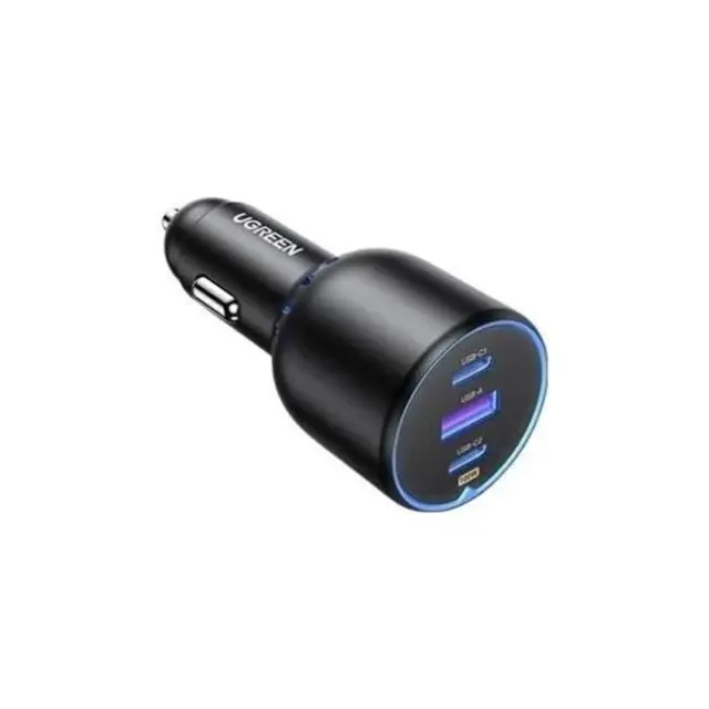 Ugreen Φορτιστής Κινητού Αυτοκινήτου EC703 USB-A & 2x USB-C 75W Black (35024)