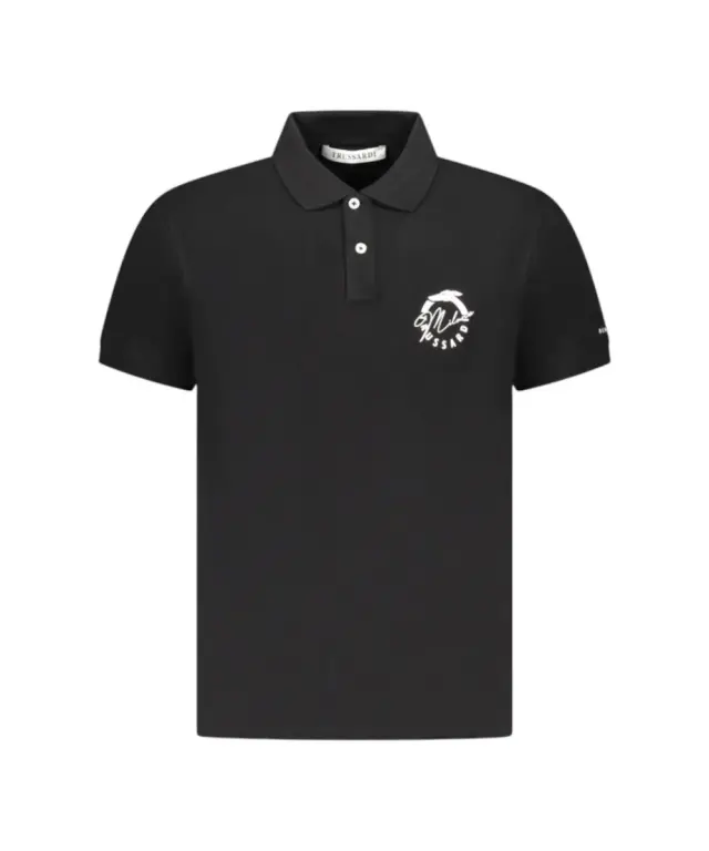 Trussardi Jeans - Ανδρικό T-Shirt Polo Beachwear TRU25MPL01-03BLAC Μαύρο 2