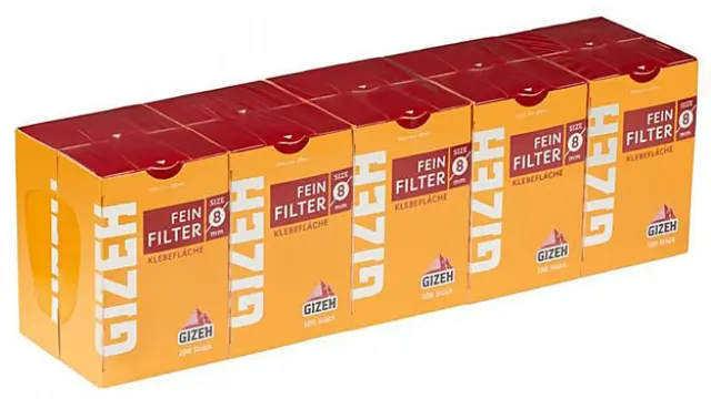 Gizeh Φιλτράκια Regular Box 100φ. - 8mm - 10τεμ.