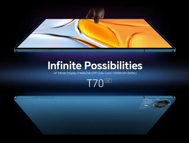 TECLAST tablet T70, 14", 8/256GB, 4G, Android 14, 10000mAh, μπλε 2