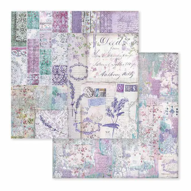 Χαρτί Scrapbooking Stamperia Διπλής Όψης - Provence Patchwork - 31x30cm
