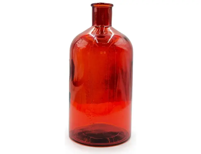 Διακοσμητικό Μπουκάλι Glass Drops Retro (5711DB343) Aπό 100% ανακυκλωμένο γυαλί, Xωρητικότητας 2.6L, Διαστάσεων Ø 13.5 x Υ 28 cm, Pumpkin 5711DB343 2