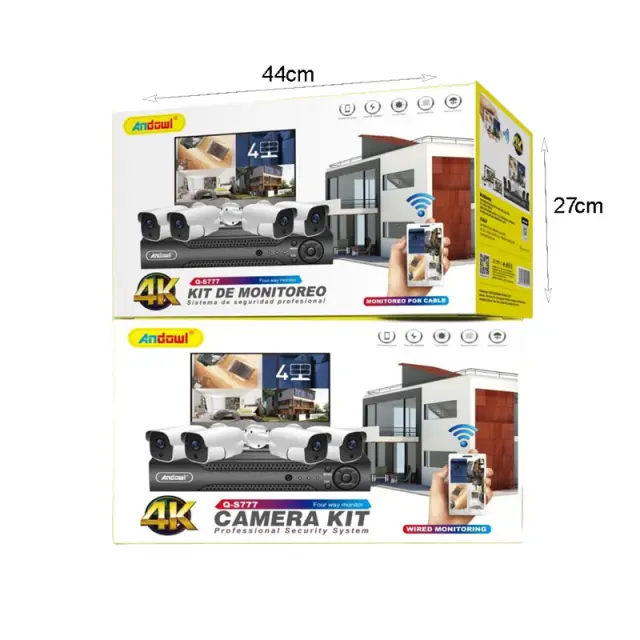 Andowl Ολοκληρωμένο Σύστημα CCTV με 4 Κάμερες Q-S777 - Camera Kit Professional Security System 075739 2