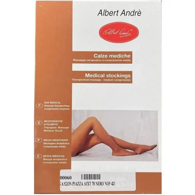 Kyritsis Albert Andre 421 Καλσόν 70 DEN Μαύρο, Μέγεθος 5 XL 1 ζευγάρι