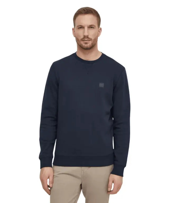 Hugo Boss - Ανδρικό Φούτερ Westart Cotton Terry 50509323-404 Μπλε Σκούρο