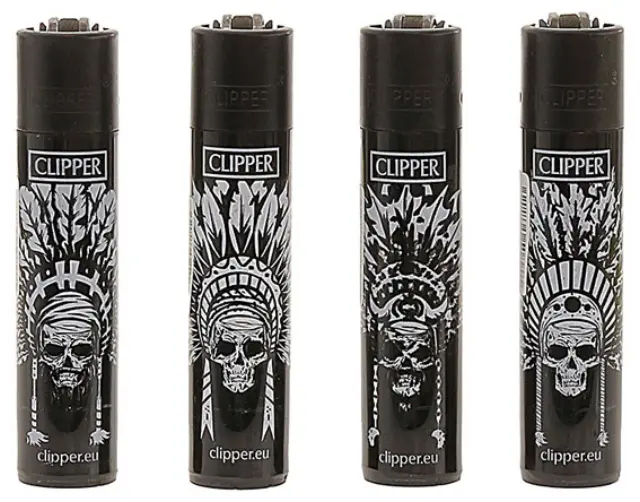 Clipper Αναπτήρας Μεγάλος - Indian Skulls
