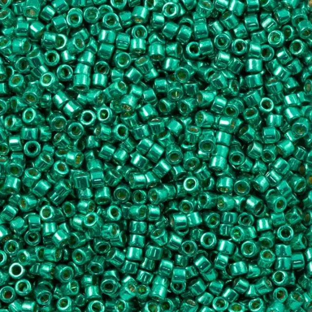 Χάντρα Miyuki Delica 11/0 - DB2505 - Duracoat Galvanized Dark Mint Green ~7gr