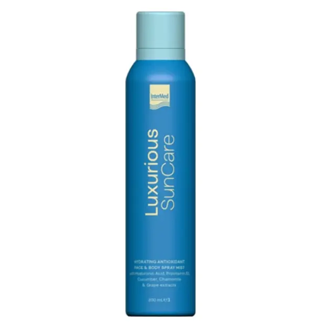 InterMed Luxurious Sun Care Hydrating Antioxidant Mist Face & Body Ενυδατικό Spray Προσώπου & Σώματος, 200ml