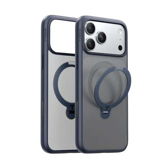 Torras Ostand Q3 Spin, midnight blue - iPhone 17 Pro Max