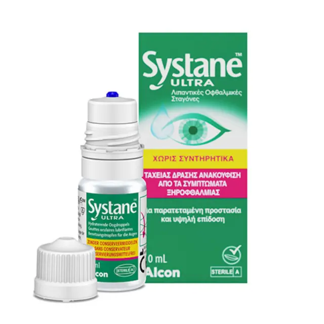 ALCON Systane Ultra MDPF Λιπαντικές Οφθαλμικές Σταγόνες 10ml