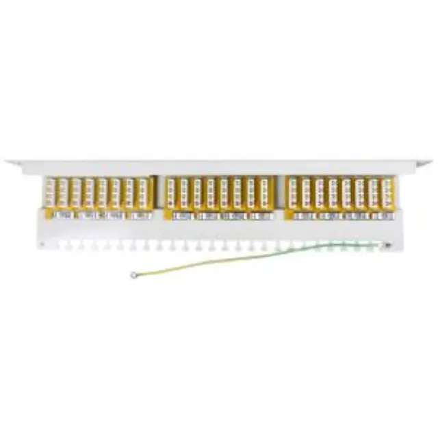 Patch panel κατηγορίας CAT 6 STP, 24 θυρών σε γκρι χρώμα. 3