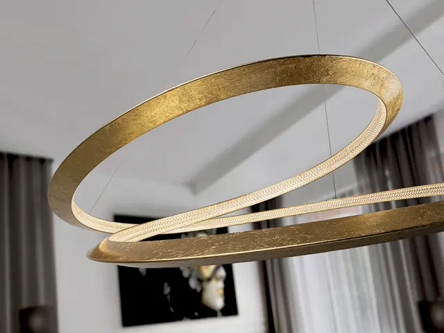 Eternity 165839D Κρεμαστό Φωτιστικό LED Ø97 Gold Leaves Dimmable Χρυσό 2