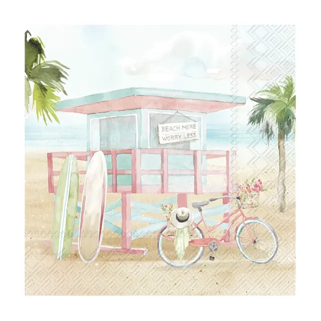 Χαρτοπετσέτα για decoupage, Miami Beach, 1 τεμ.