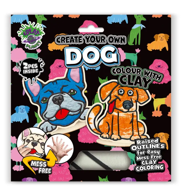 Splat Planet Δημιουργικό Σετ 3D Χειροτεχνίας με Πηλό / Clay Colouring Kit: Dogs 2