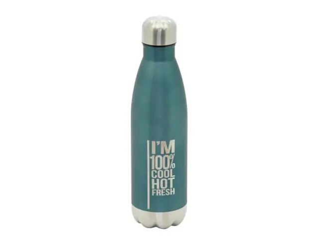 Μπουκάλι Θερμός Casa Collection με χωρητικότητα 500ml και διατήρηση θερμοκρασίας 12h ζεστό / 24h κρύο - Petrol0043133
