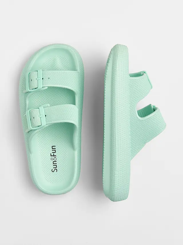 Sun&Fun Πέδιλα Unisex EVA-αδιάβροχο Πράσινο SAF/610040 MINT 3