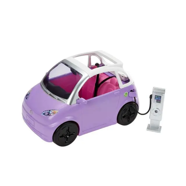 Mattel Barbie Ηλεκτρικό Αυτοκίνητο & Σταθμός Φόρτισης (HJV36)