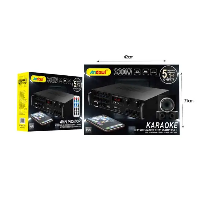 Andowl Ενισχυτής Ήχου Karaoke με USB/SD, Bluetooth & DSP – 300W Stereo Q-GF777 - Karaoke Reverberation Power Amplifier 075045 2