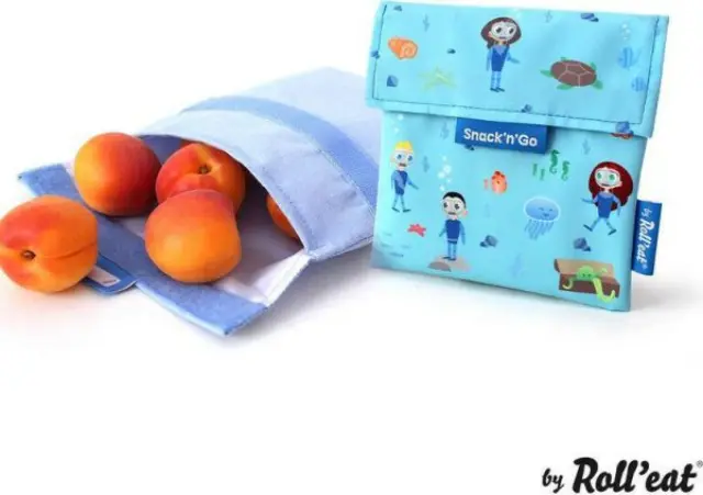 Ecolife Θήκη Φαγητού 16*16*1cm Roll' Eat Snack Bag Ocean 33-SG-KI001 3