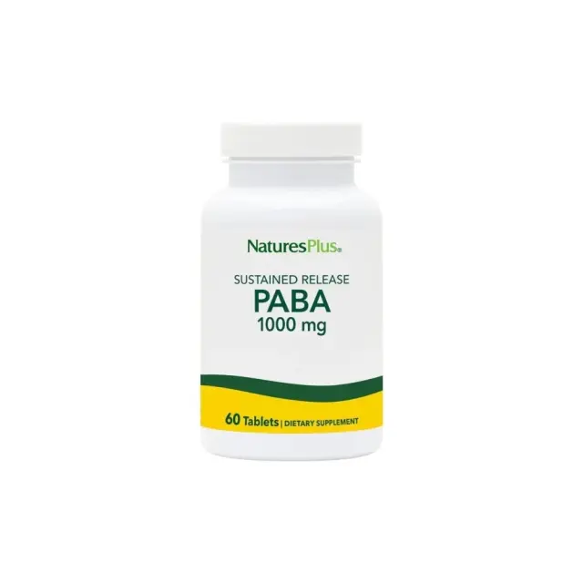 Nature's Plus Paba 1000mg Συμπλήρωμα Διατροφής για το Μεταβολισμό των Πρωτεϊνών 60tabs