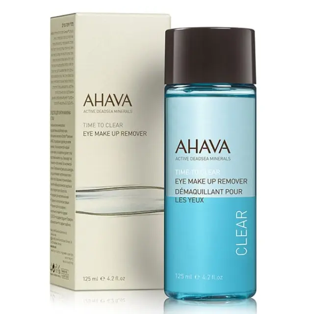 AHAVA Time To Clear Eye Make-up Remover, Καθαριστικό Ματιών Για Επίμονο & Αδιάβροχο Μακιγιάζ, 125ml